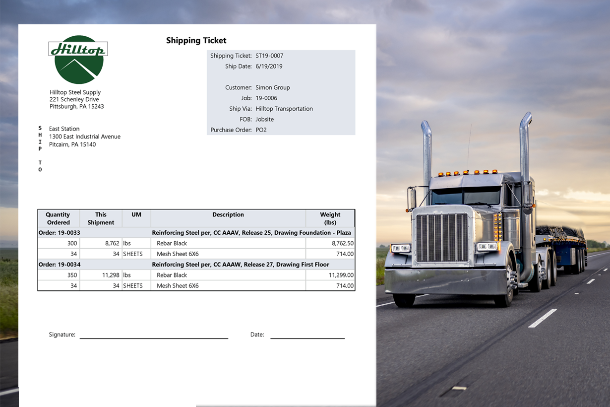 Shipping Ticket