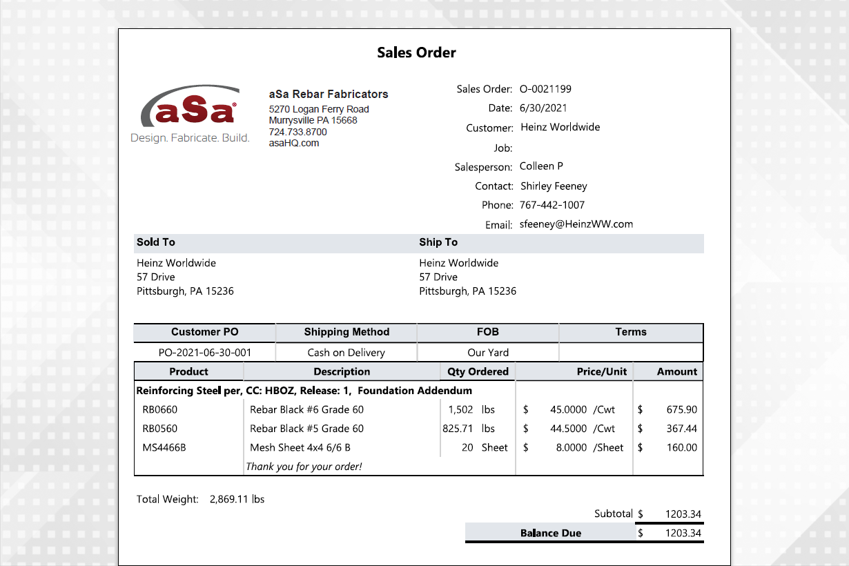 Sales Order