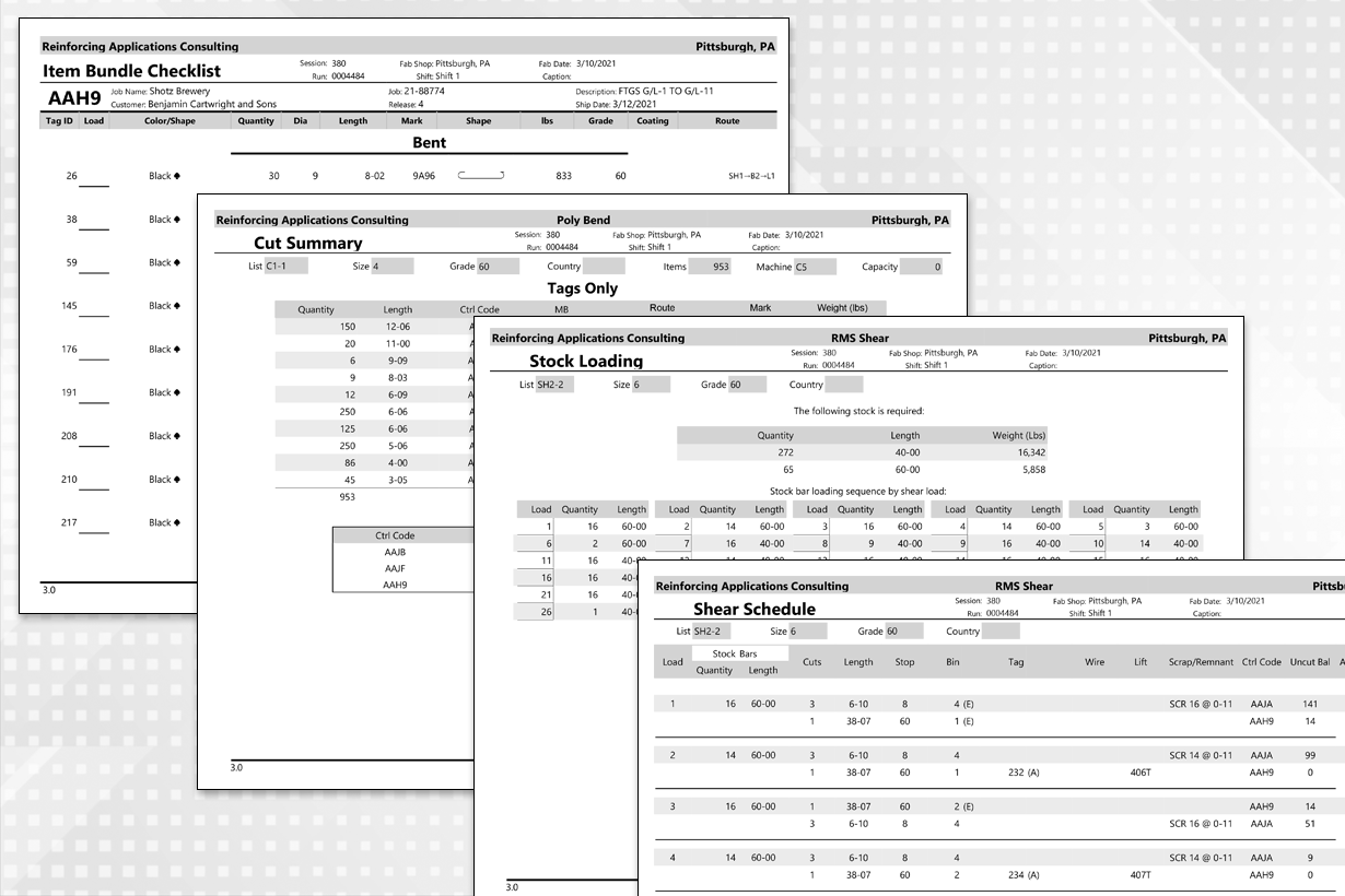 Processing Reports 